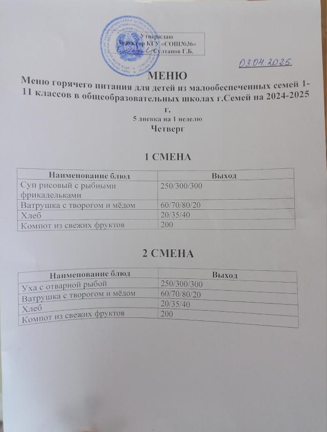 Ас мәзірі